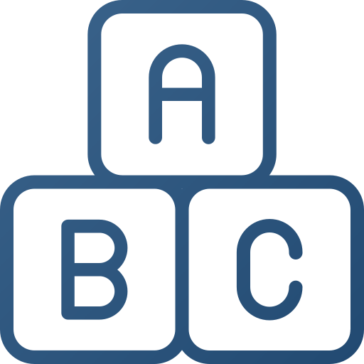 bloque abc icono gratis