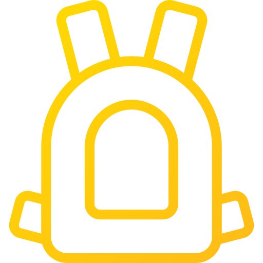 bolsa para la escuela icono gratis