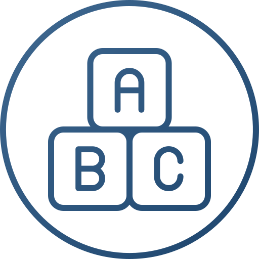 bloque abc icono gratis