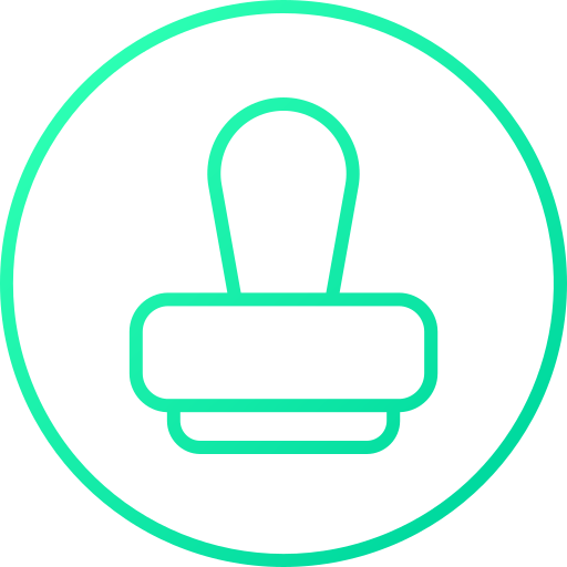 estampilla icono gratis