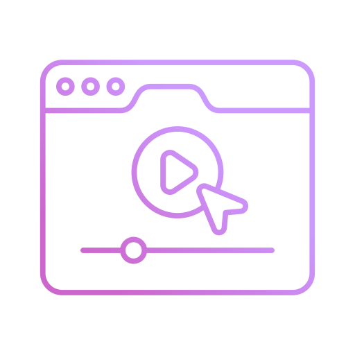 marketing de vídeo icono gratis