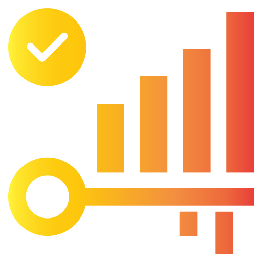 indicador de rendimiento icono gratis