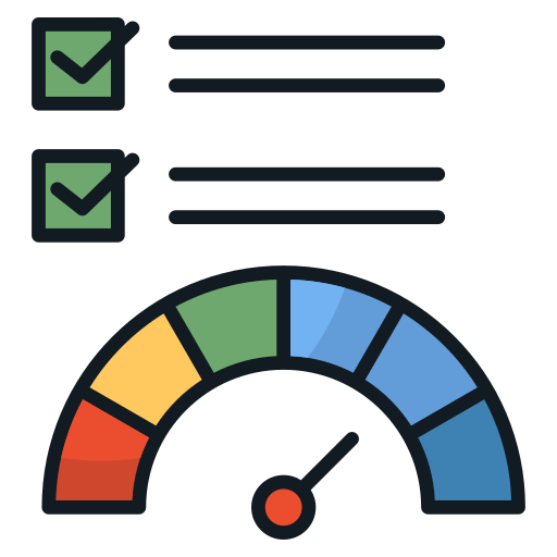 indicador de rendimiento icono gratis