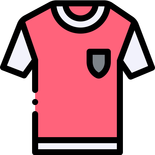 Football jersey Detailed Rounded Lineal color icon