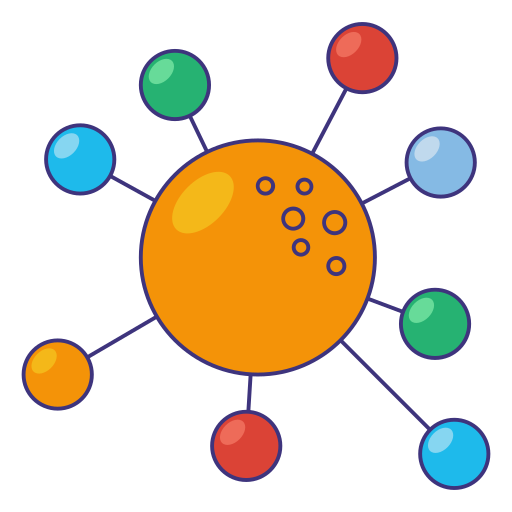 Molecule free icon Molecule free icon
