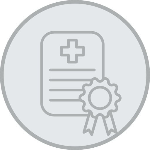 certificado médico icono gratis