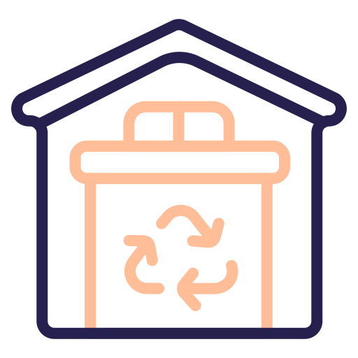 centro de reciclaje icono gratis