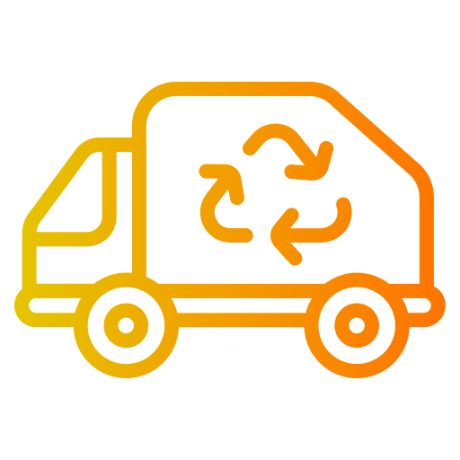 camión de reciclaje icono gratis