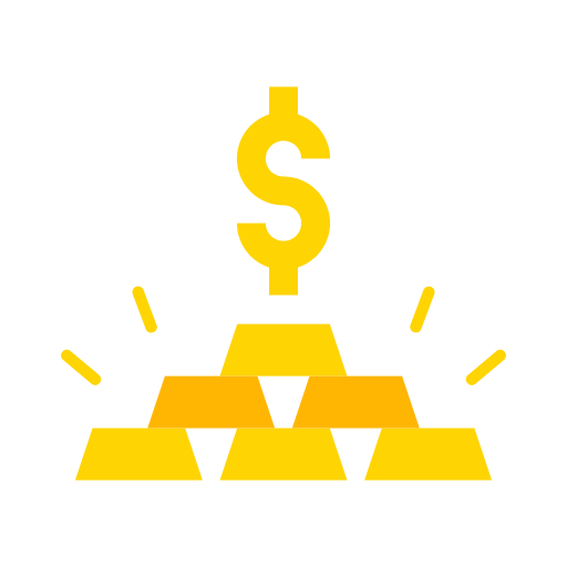 barra de oro icono gratis