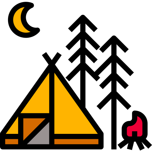 Camping - Free holidays icons