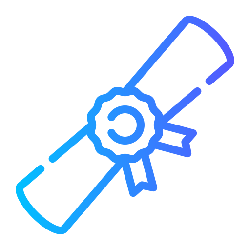 certificado icono gratis