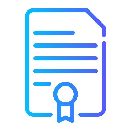 certificado icono gratis