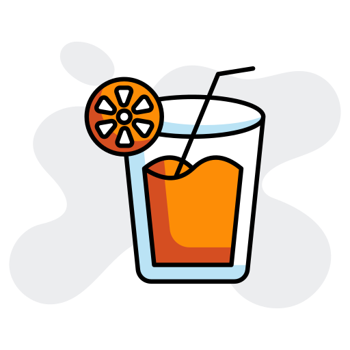 zumo de naranja icono gratis