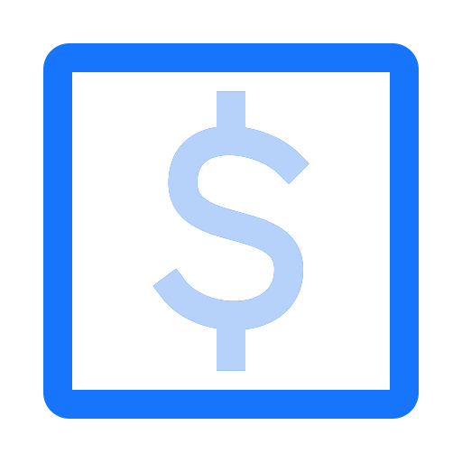 Dollar free icon Dollar free icon