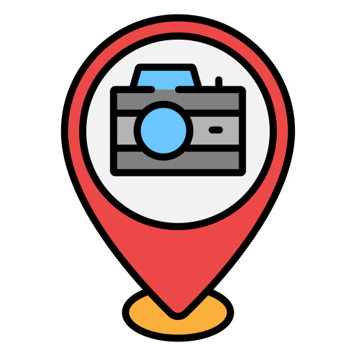 ubicación de la fotografía icono gratis