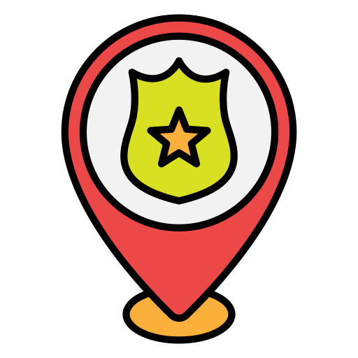 estación de policía icono gratis