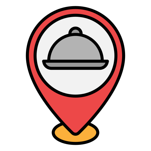 ubicación del restaurante icono gratis