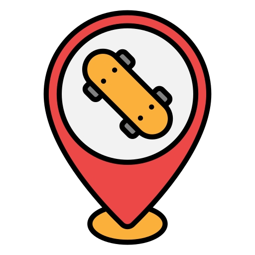 parque de patinaje icono gratis
