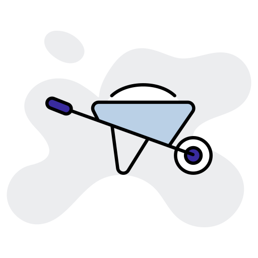 Wheelbarrow free icon