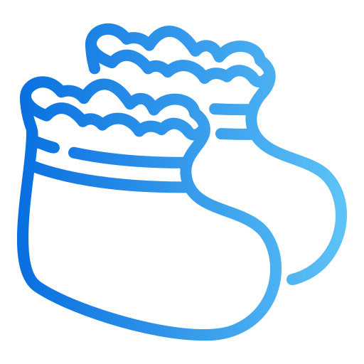 calcetín de bebé icono gratis