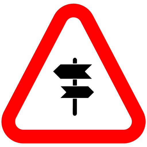 panneau de direction Icône gratuit