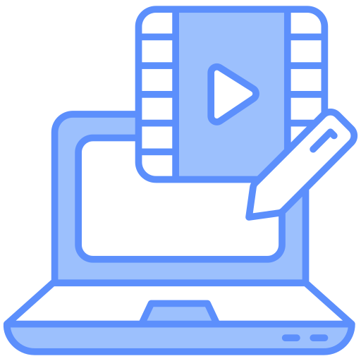 edición de vídeo icono gratis