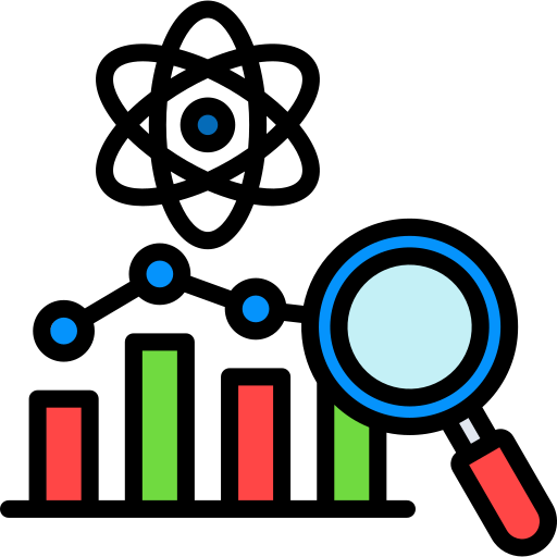 análisis de investigación icono gratis