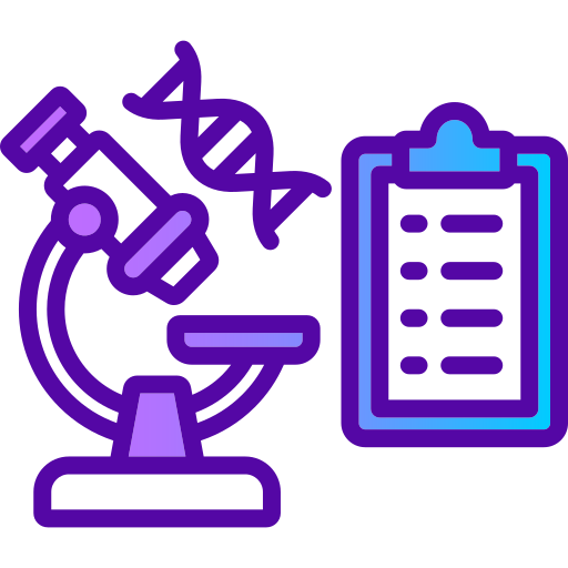 investigación de laboratorio icono gratis