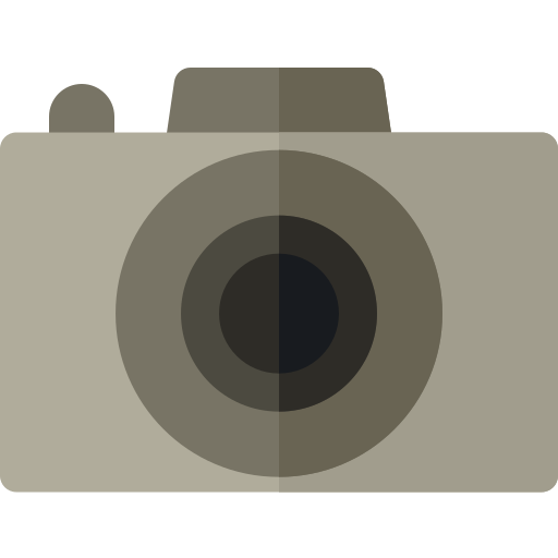 Photo camera Basic Rounded Flat icon