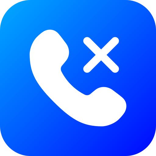 rechazar llamada icono gratis