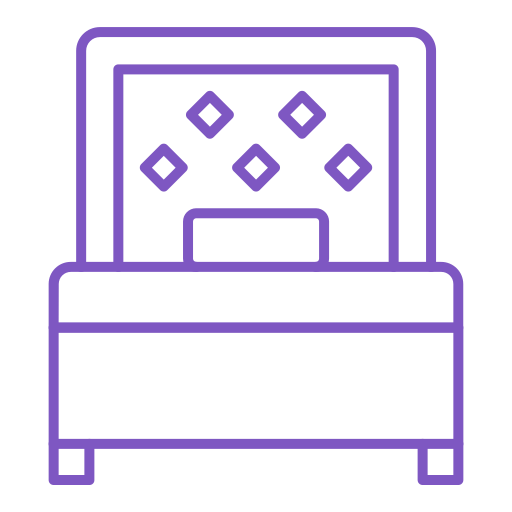 cama individual icono gratis