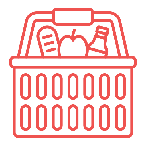 cesta de picnic icono gratis