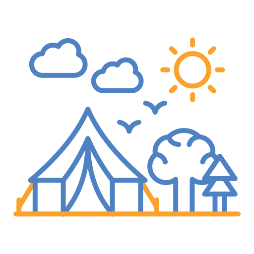 cámping icono gratis