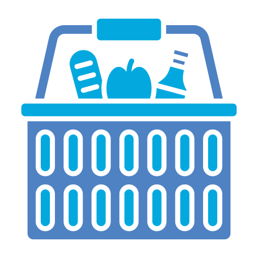 cesta de picnic icono gratis