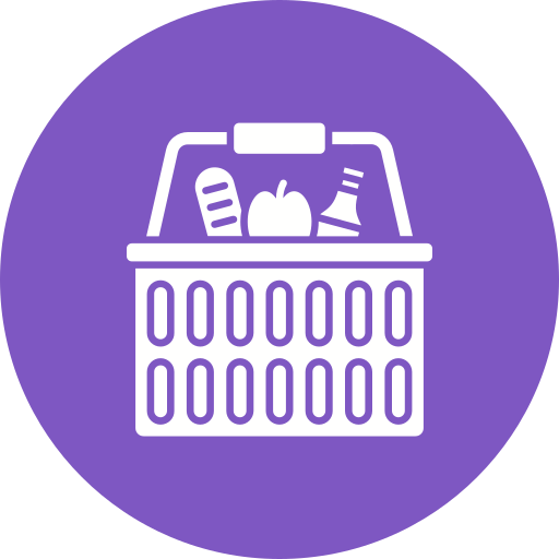 cesta de picnic icono gratis