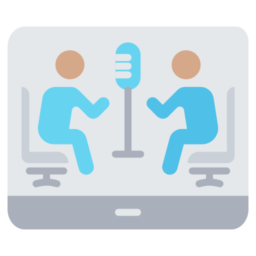 Talk show free icon Talk show free icon