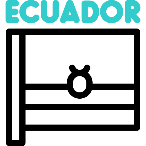 bandera de ecuador icono gratis