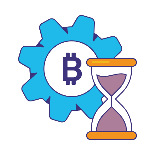 valor temporal de bitcoin icono gratis