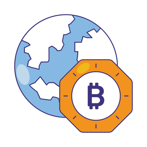 bitcoin global icono gratis