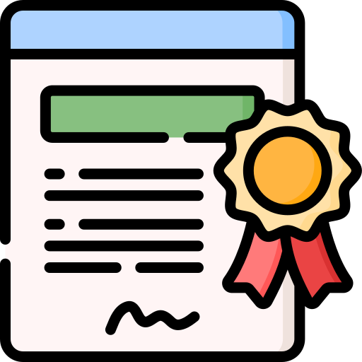 certificat Icône gratuit
