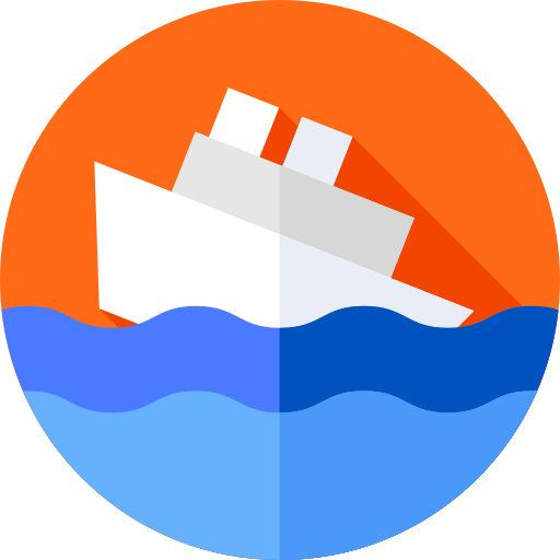 Ship Flat Circular Flat icon