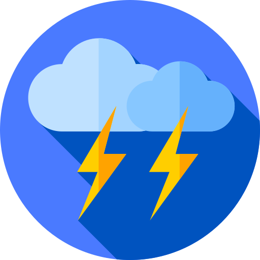 Storm icon Flat Circular Flat