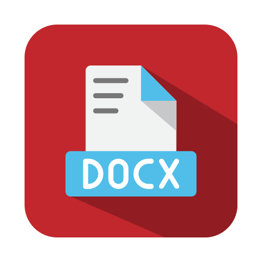 documento en formato docx icono gratis