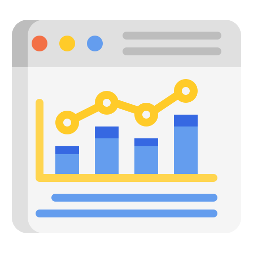 Financial data free icon