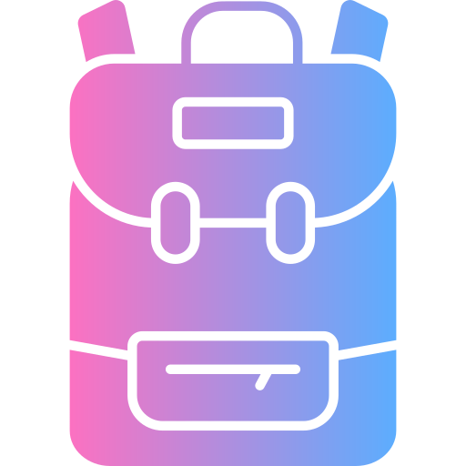 bolsa tipo mochila icono gratis