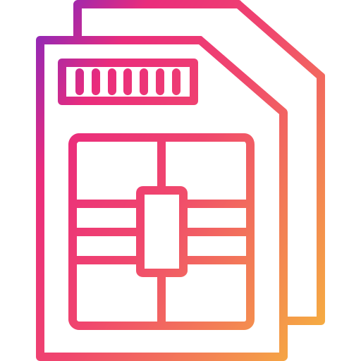 심카드 무료 아이콘