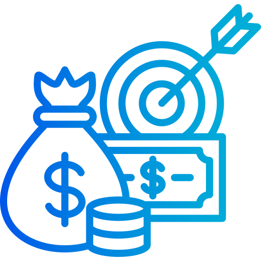 metas financieras icono gratis