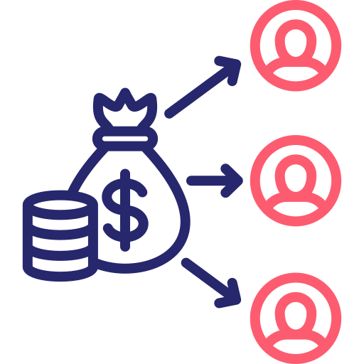 dividendos icono gratis