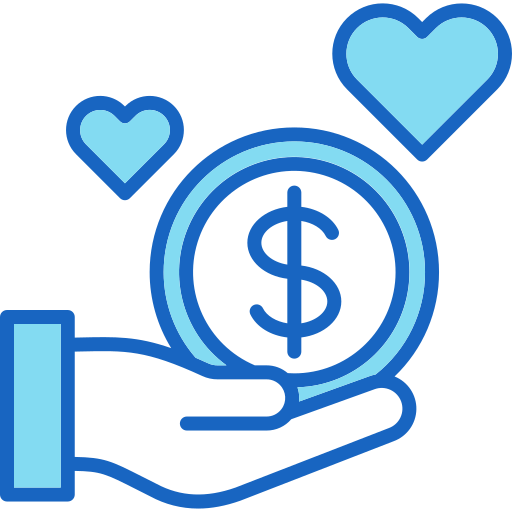 filantropía icono gratis