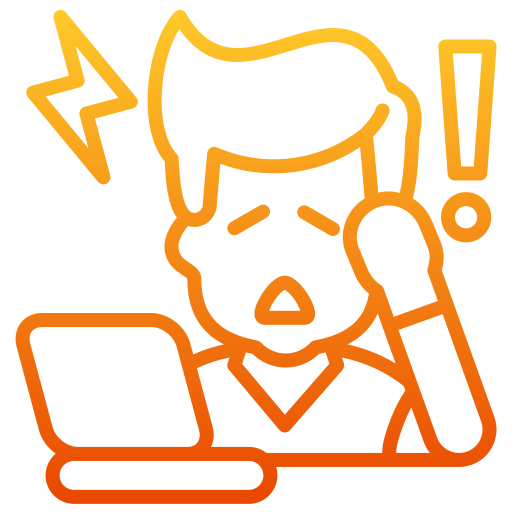 Panic attack free icon